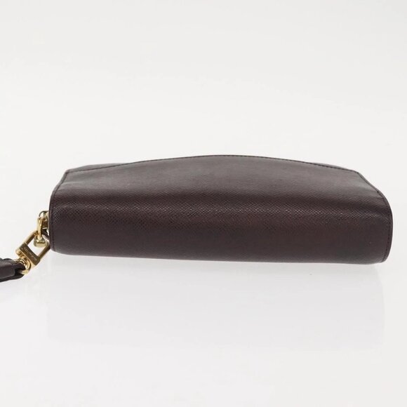 LOUIS VUITTON Taiga Baikal Clutch Bag Acajou M30186 LV Auth am9432 - Picture 6 of 16